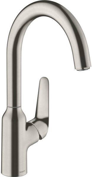 Hansgrohe M42 M421-H220 1-gats keukenkraan m. 360° draaibare uitloop RVS 71802800