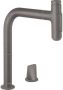 Hansgrohe Metris Select M71 2-gats ééngreeps keukenmengkraan 200 met uittrekbare vuistdouche en sBox 2 straalsoorten Brushed Black Chrome - Thumbnail 1