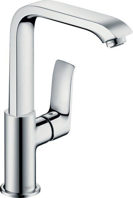 Hansgrohe Metris wastafelkraan met hoge draaibare uitloop chroom 31081000