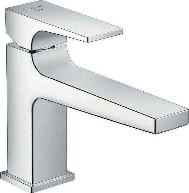 Hansgrohe Metropol ééngreeps wastafelmengkraan 100 CoolStart met rechte greep en afvoerplug chroom