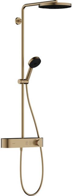 Hansgrohe Pulsify S Showerpipe 260 1jet met ShowerTablet Select 400 Brushed Bronze