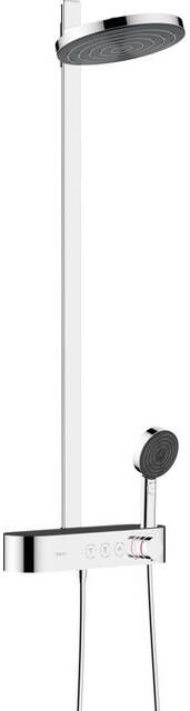 Hansgrohe Regendouche set Pulsify S Showerpipe 2 Jets Met ShowerTablet Select 400 Chroom - Foto 1
