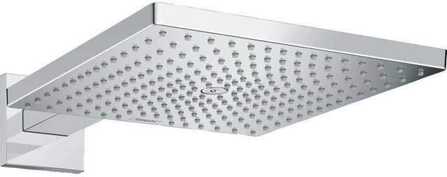 Hansgrohe Raindance E Square hoofddouche E300 1jet met douchearm 39cm 30x30cm EcoSmart chroom