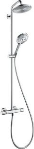 HANS GROHE Hansgrohe Raindance Select Douchecombinatie 240mm hoofddouche 430mm arm 1jet handdouche thermostaat schuifstuk slang chroom
