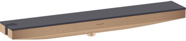 Hansgrohe Rainfinity muuraansluiting Porter 500 met douchehouder en planchet L Brushed Bronze