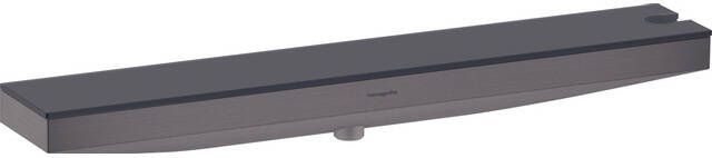 Hansgrohe Rainfinity muuraansluiting porter 500 met douchehouder en planchet R Brushed Black Chrome