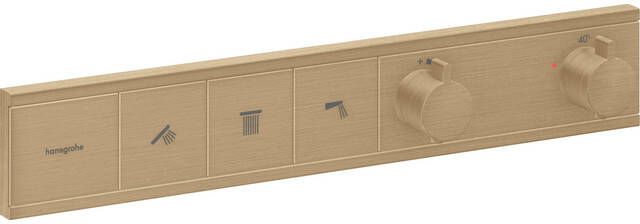 Hansgrohe RainSelect Thermostaat Afbouwdeel voor 3 functies Brushed Bronze