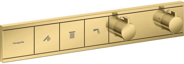 Hansgrohe RainSelect thermostaat inbouw voor 3 functies Polished Gold Optic