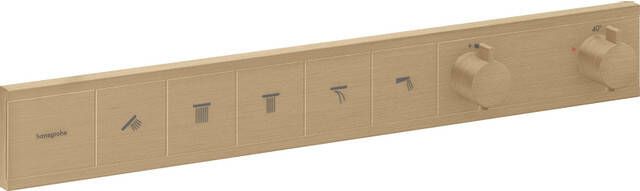 Hansgrohe RainSelect thermostaat inbouw voor 5 functies Brushed Bronze