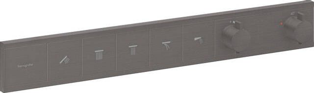 Hansgrohe RainSelect thermostaat inbouw voor 5 functies Brushed Black Chrome