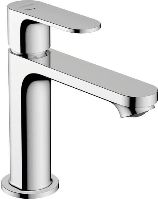 Hansgrohe Rebris S ééngreeps wastafelmengkraan met CoolStart en pop-up afvoergarnituur 16 8 cm chroom