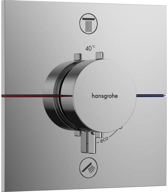 Hansgrohe Showerselect Comfort E thermostaat inbouw voor 2 functies chroom 15572000