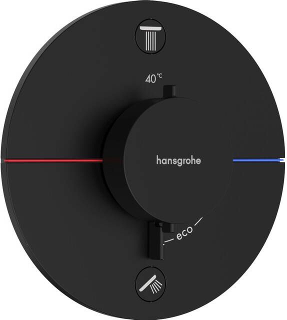 Hansgrohe Showerselect Comfort S thermostaat inbouw 2 functies mat zwart 15554670