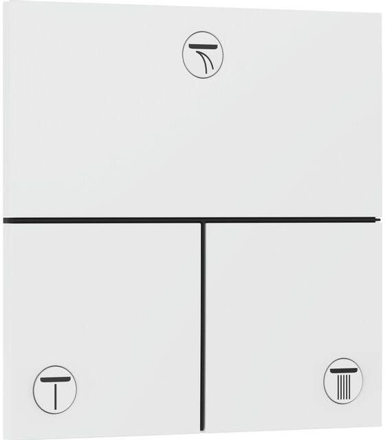 Hansgrohe ShowerSelect Comfort E stopkraan inbouw voor 3 functies mat wit