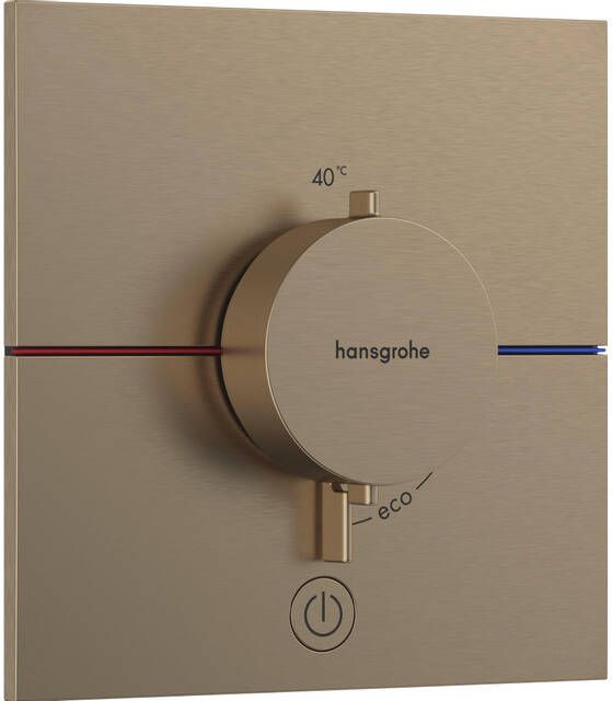 Hansgrohe ShowerSelect Comfort E thermostaat inbouw voor 1 functie en extra uitgang Brushed Bronze