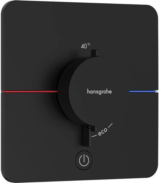 Hansgrohe ShowerSelect Comfort Q thermsotaat inbouw voor 1 functie en extra uitgang mat zwart