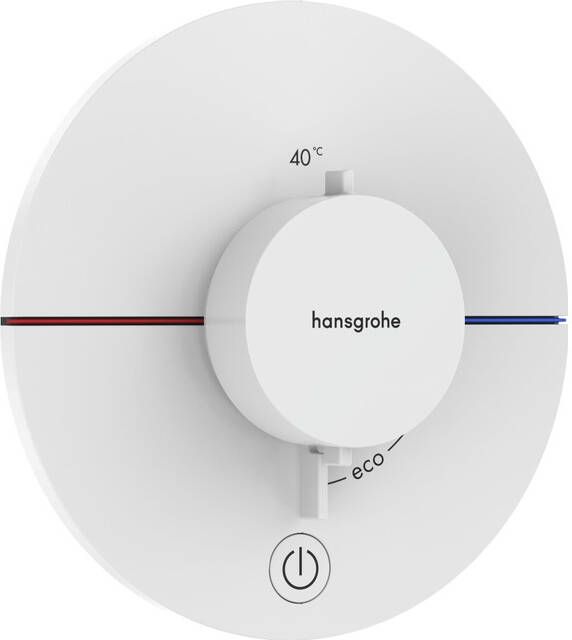 Hansgrohe ShowerSelect Comfort S thermostaat inbouw voor 1 functie en extra uitgang mat wit - Foto 1