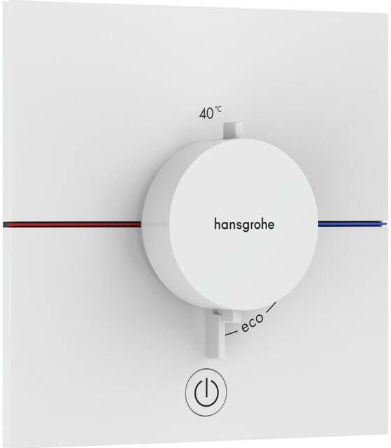 Hansgrohe ShowerSelect Comfort E thermostaat inbouw voor 1 functie en extra uitgang mat wit