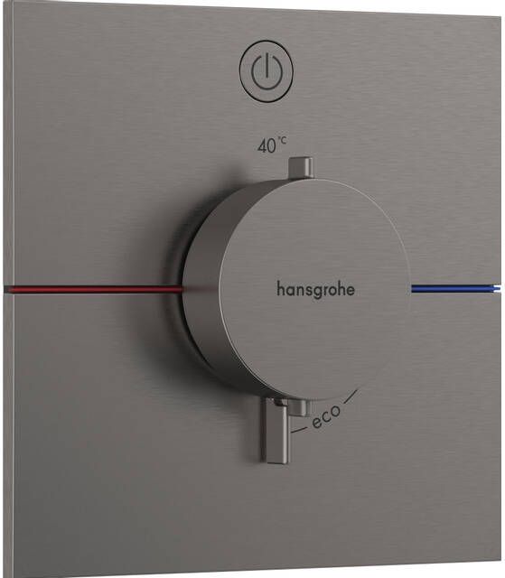 Hansgrohe ShowerSelect Comfort E thermostaat inbouw voor 1 functie Brushed Black Chrome