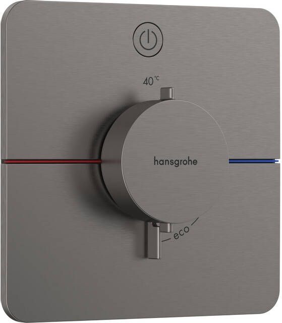 Hansgrohe ShowerSelect Comfort Q thermostaat inbouw voor 1 functie Brushed Black Chrome