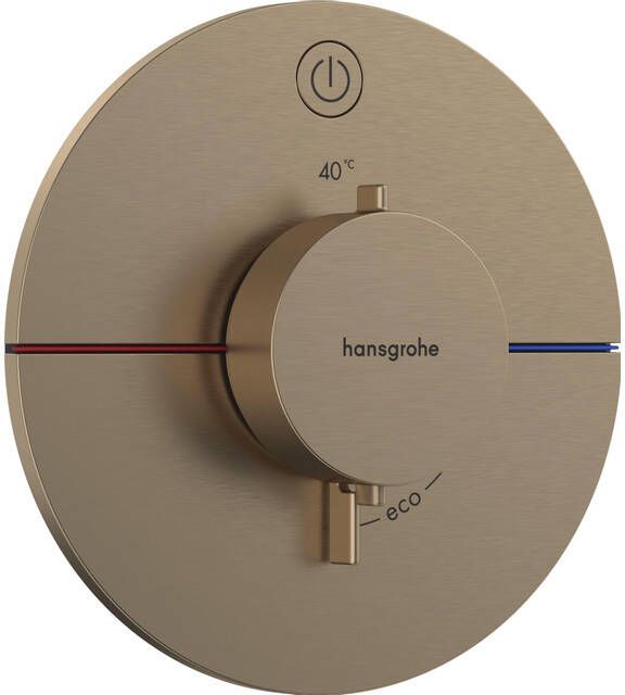 Hansgrohe ShowerSelect Comfort S thermostaat inbouw voor 1 functie Brushed Bronze
