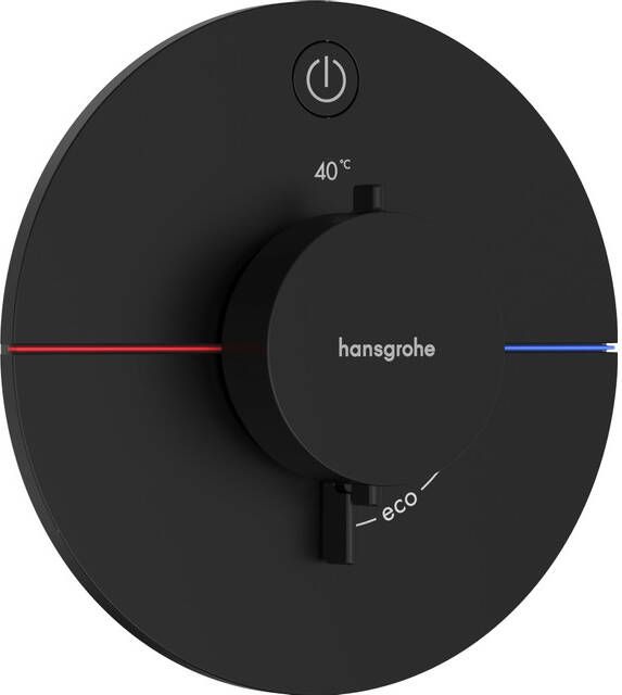 Hansgrohe ShowerSelect Comfort S thermostaat inbouw voor 1 functie mat zwart