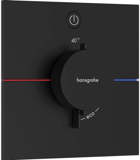 Hansgrohe ShowerSelect Comfort E thermostaat inbouw voor 1 functie mat zwart