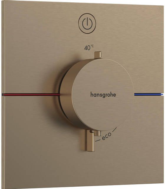 Hansgrohe ShowerSelect Comfort E thermostaat inbouw voor 1 functie Brushed Bronze