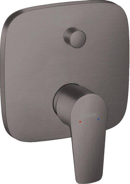 Hansgrohe Talis E afbouwdeel voor ééngreeps inbouw badmengkraan zonder uitloop met omstelling en zekerheidscombinatie geborsteld zwart chroom