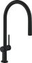 Hansgrohe Talis M54 ééngreeps keukenmengkraan met draaibare uitloop uittrekbare vuistdouche en sBox 43 5 cm mat zwart - Thumbnail 1
