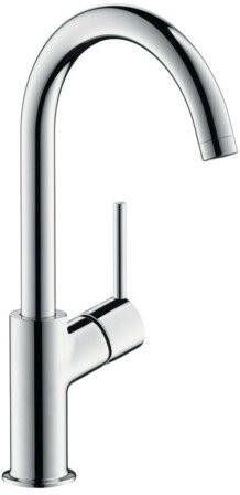 Hansgrohe Talis S2 wastafelkraan met hoge vaste uitloop met push open garnituur chroom 32080000