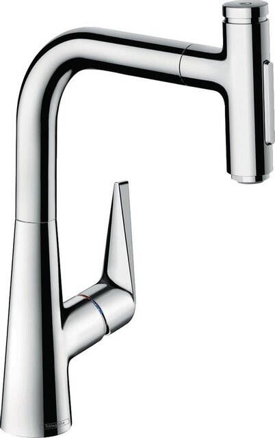 Hansgrohe Talis Select M51 M5117-H220 ééngreeps keukenmengkraan met uittrekbare vuistdouche chroom