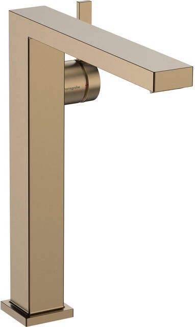 Hansgrohe Tecturis E ééngreeps wastafelkraan 240 Fine CoolStart voor waskommen met afvoerplug Brushed Bronze