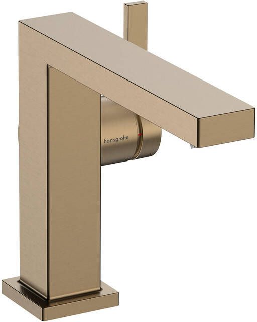 Hansgrohe Tecturis E ééngreeps wastafelkraan 110 Fine CoolStart met trekwaste Brushed Bronze