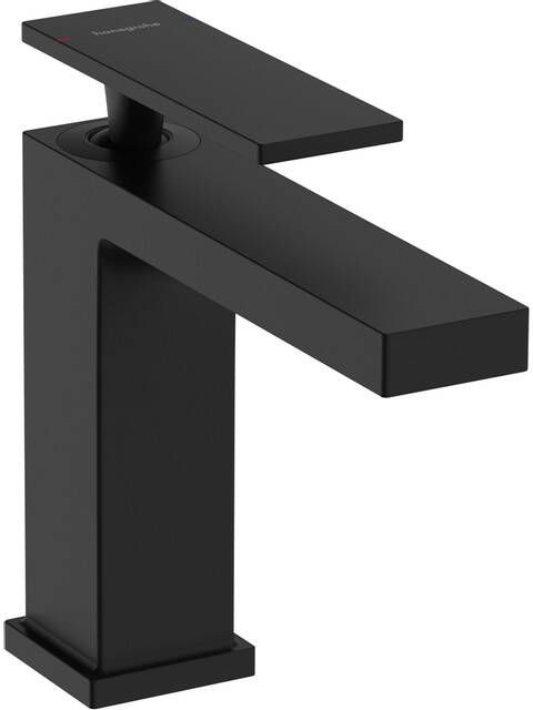 Hansgrohe Tecturis E Wastafelmengkraan trekwaste 14.4cm uitloop zwart mat 73010670