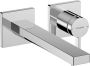 Hansgrohe Tecturis E Eéngreeps wastafelkraan inbouw voor wandmontage met uitloop 22 5 cm chroom - Thumbnail 1