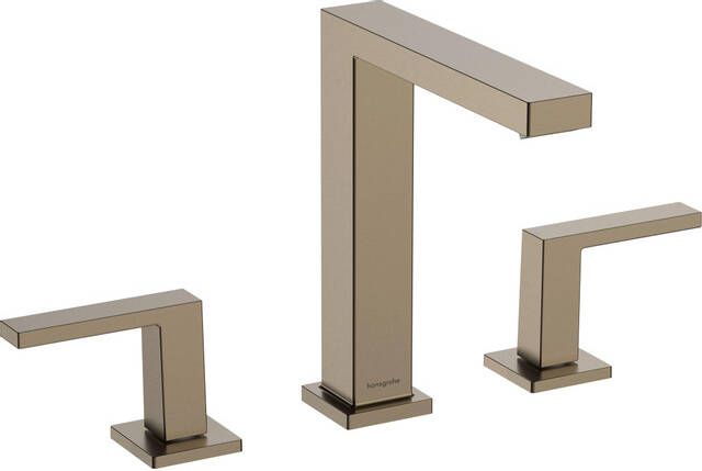 Hansgrohe Tecturis Wastafelkraan mengkraan 15.8cm uitloop 3-gats geborsteld brons 73030140