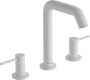 Hansgrohe Tecturis Wastafelkraan mengkraan rond 15.6cm uitloop 3-gats mat wit 73330700 - Thumbnail 1