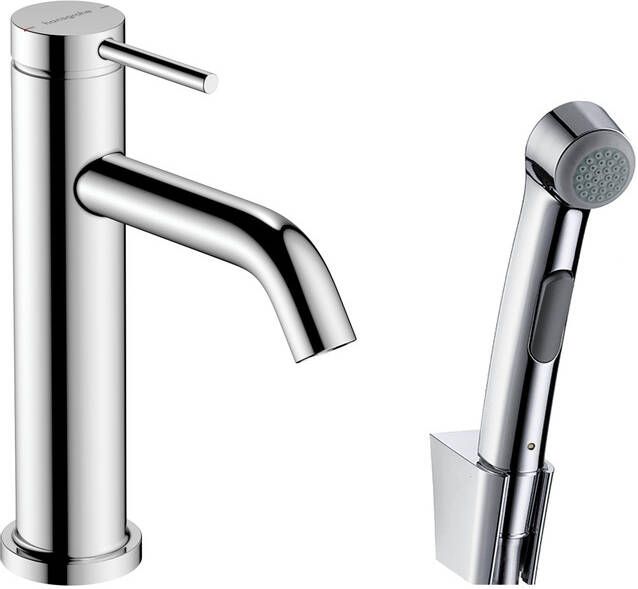 Hansgrohe Tecturis S ééngreeps wastafelkraan 110 met bidet handdouche en doucheslang 160 cm chroom
