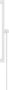 Hansgrohe Unica glijstang E Puro 65 cm met easy slide schuifstuk en Isiflex doucheslang 160 cm mat wit - Thumbnail 1