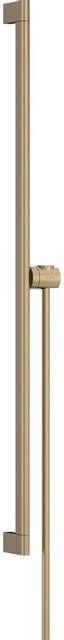 Hansgrohe Unica glijstang S Puro 90 cm met easy slide schuifstuk en Isiflex doucheslang 160 cm Brushed Bronze