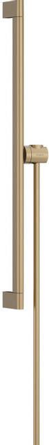 Hansgrohe Unica glijstang S Puro 65 cm met easy slide schuifstuk en Isiflex doucheslang 160 cm Brushed Bronze