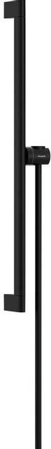 Hansgrohe Unica glijstang S Puro 65 cm met easy slide schuifstuk en Isiflex doucheslang 160 cm mat zwart