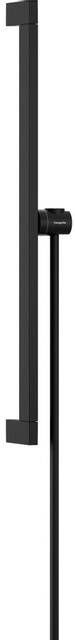Hansgrohe Unica glijstang E Puro 65 cm met easy slide schuifstuk en Isiflex doucheslang 160 cm mat zwart