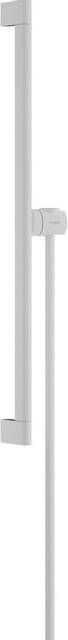 Hansgrohe Unica glijstang S Puro 65 cm met easy slide schuifstuk en Isiflex doucheslang 160 cm mat wit - Foto 1