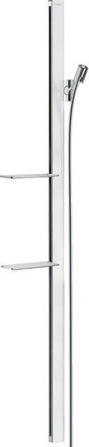 Hansgrohe Unica`E glijstang m. Isiflex`B doucheslang 160cm en casetta`E zeepschaal 150cm wit chroom 27645400