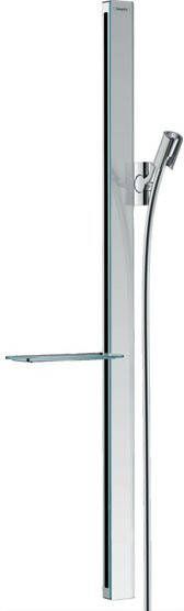 Hansgrohe Unica`E glijstang m. Isiflex`B doucheslang 160cm en casetta`E zeepschaal 90cm chroom 27640000