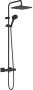 Hansgrohe Vernis Shape showerpipe 240 1jet EcoSmart met thermostaat mat zwart - Thumbnail 1