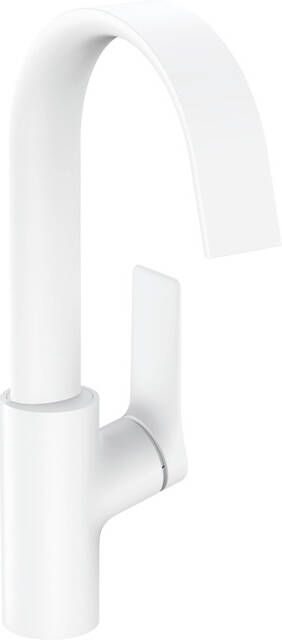 Hansgrohe Vivenis ééngreeps wastafelmengkraan 210 met draaibare uitloop zonder afvoer wit mat 75032700