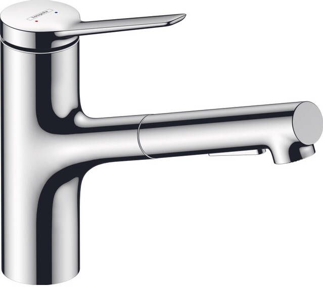 Hansgrohe Zesis M33 ééngreeps keukenmengkraan 150 uittrekbare vuistdouche 2jet sBox lite chroom